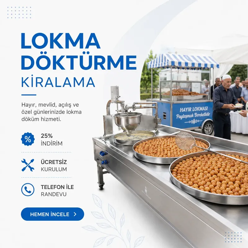 Şerbet Otomatı ve Lokma Sunum Standı